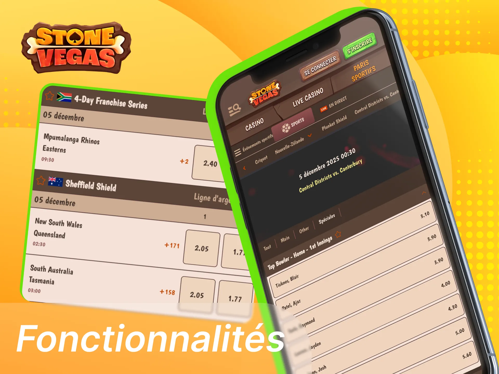 Installation de l’application PWA Stonevegas sur iPhone ou iPad via Safari et ajout à l’écran d’accueil.