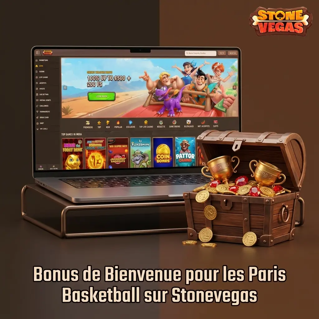 Bonus de bienvenue Stonevegas pour paris basketball sur premier dépôt avec offre sportive exclusive