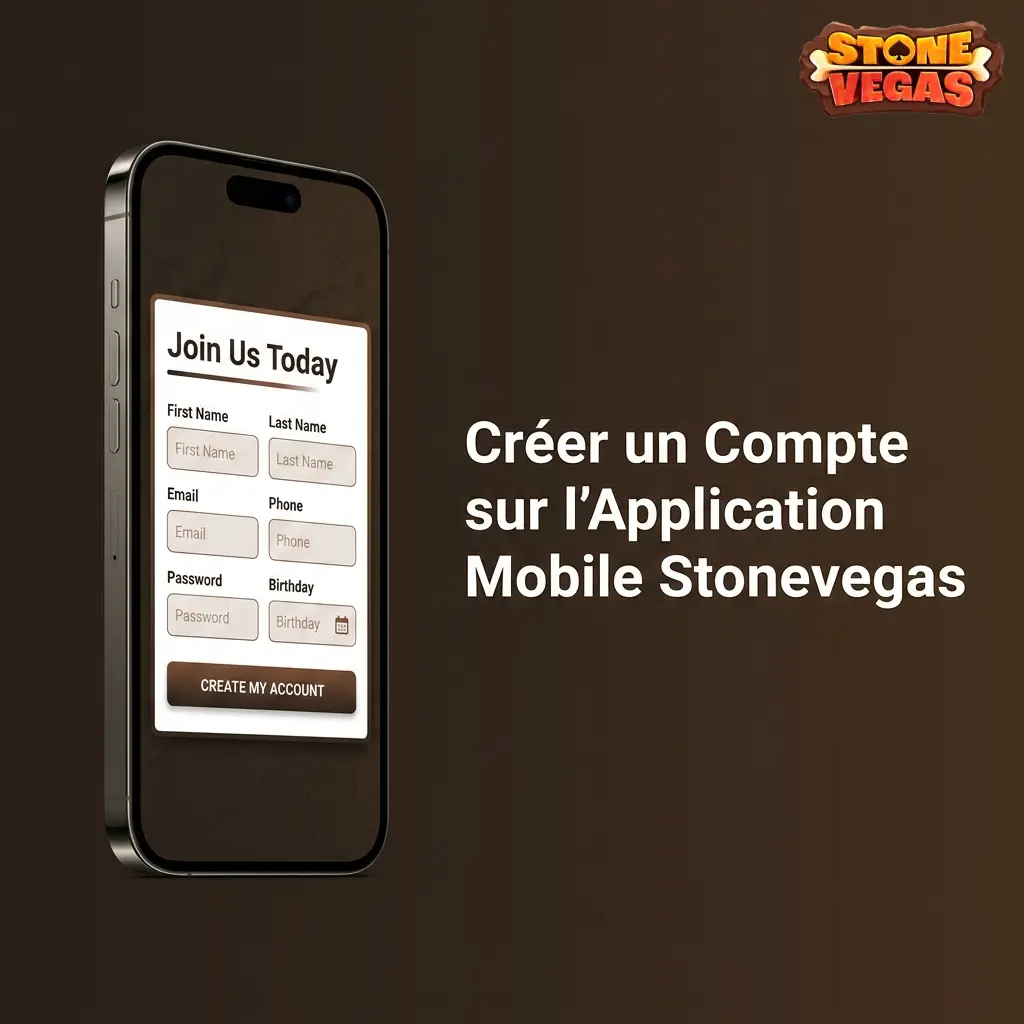 Créer un compte Stonevegas sur app mobile iOS en 5 étapes pour accéder au bonus de bienvenue