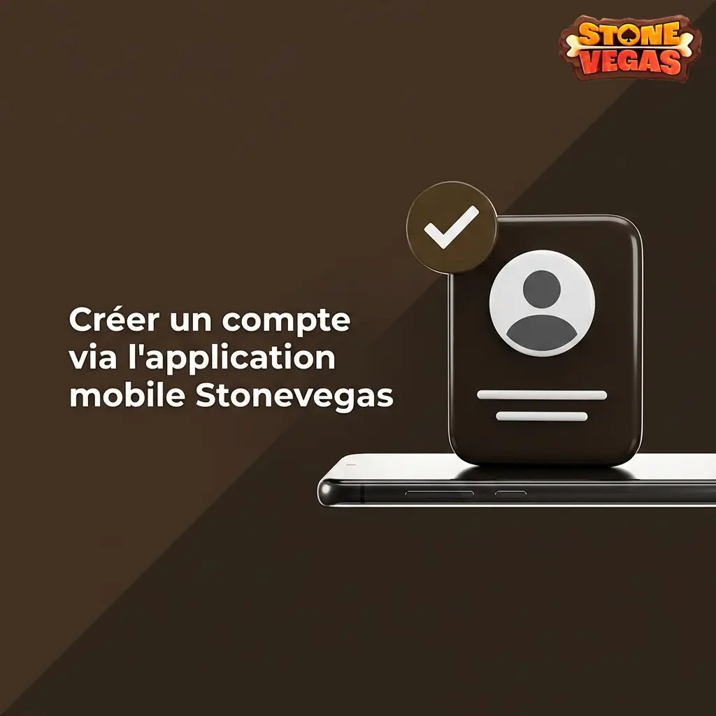 Inscription sur l'application mobile Stonevegas via Android ou iOS pour accéder au casino et aux paris sportifs