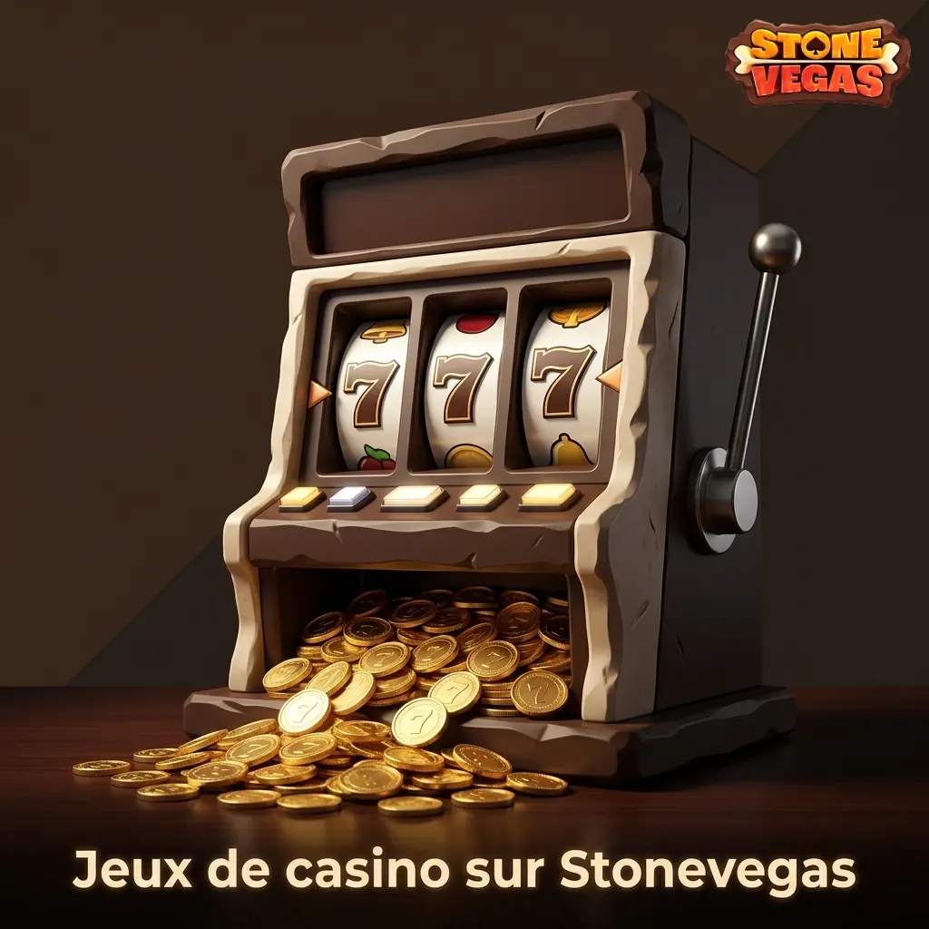 Jeux de casino Stonevegas : machines à sous, blackjack, roulette et plus de 3000 titres disponibles