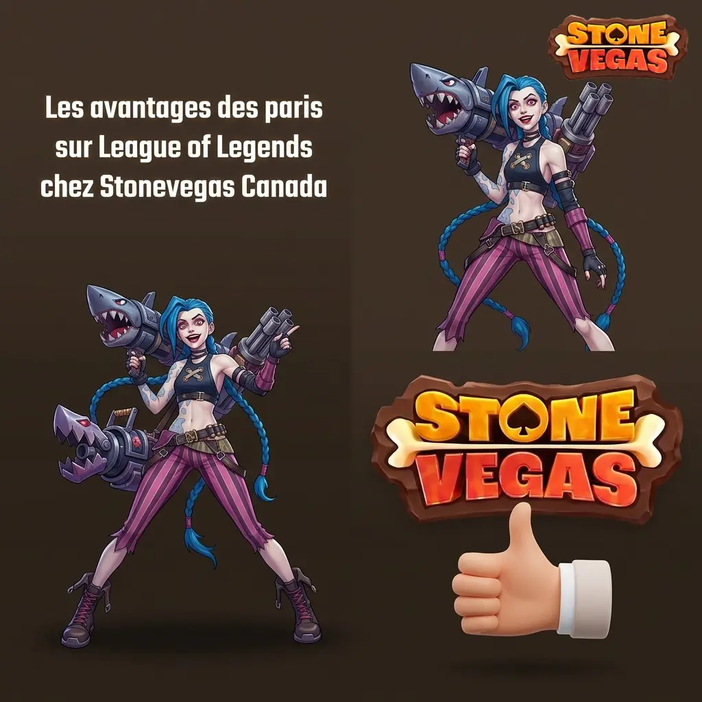 Avantages de parier sur League of Legends chez Stonevegas Canada : bonus, cotes et app mobile