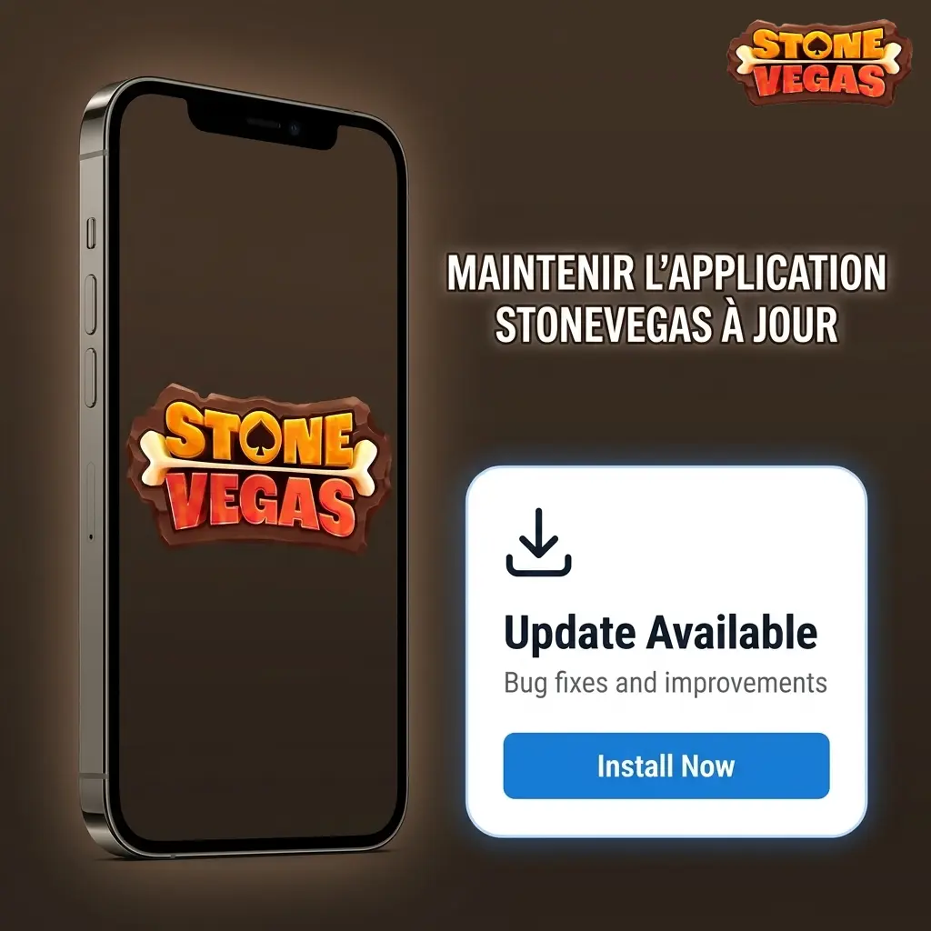 Application Stonevegas mise à jour automatiquement sur mobile, sans intervention requise de l'utilisateur