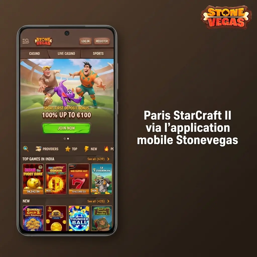 Paris StarCraft II sur l'application mobile Stonevegas : téléchargement, inscription et placement de paris esports au Canada