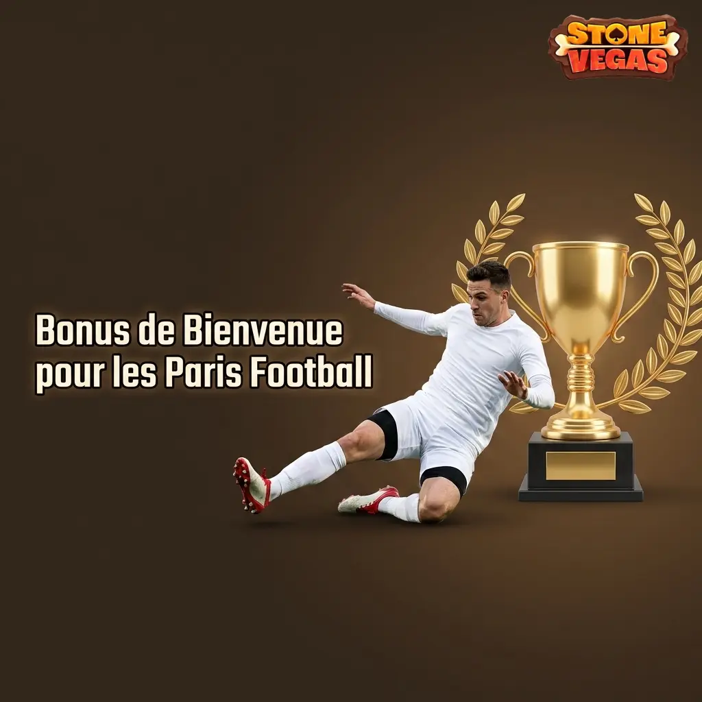 Bonus de bienvenue Stonevegas : 100% sur premier dépôt sport jusqu'à 100 EUR pour paris football