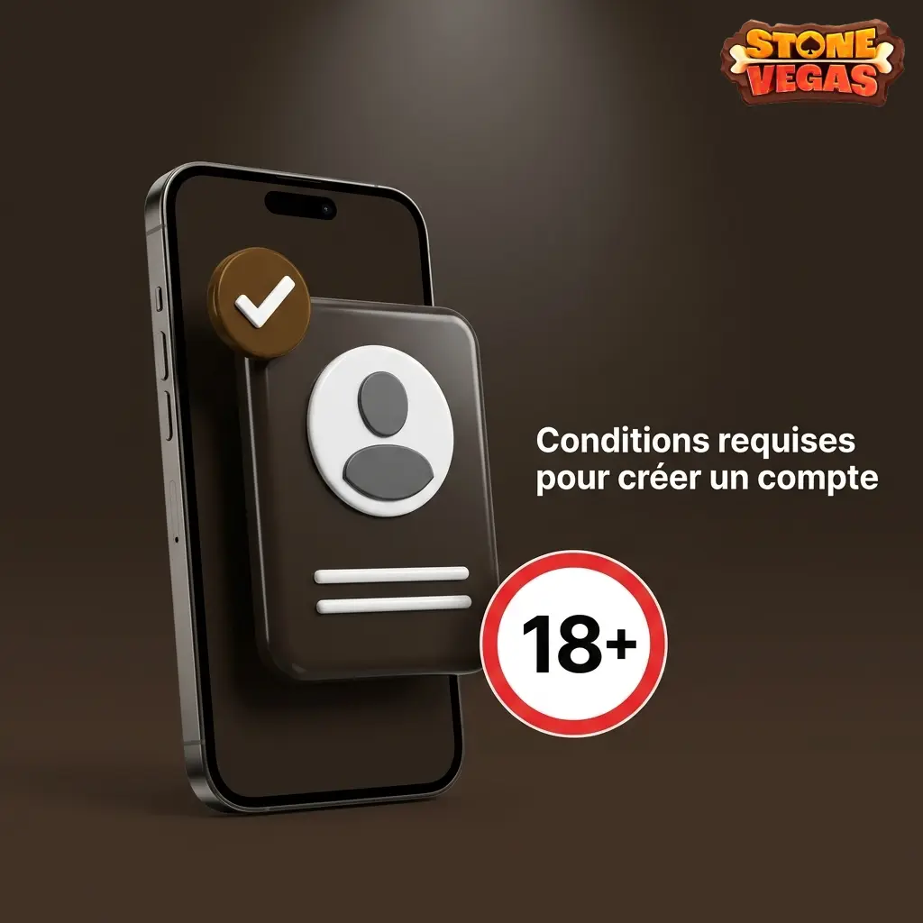 Conditions requises pour créer un compte sur Stonevegas : âge légal, informations exactes et résidence autorisée