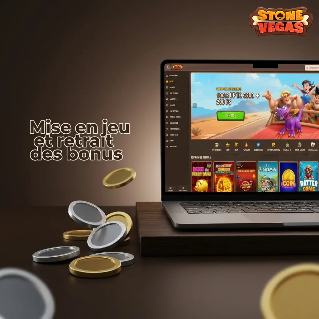 Conditions de mise en jeu et retrait des bonus casino : compte bonus, tours gratuits et bonus sportif