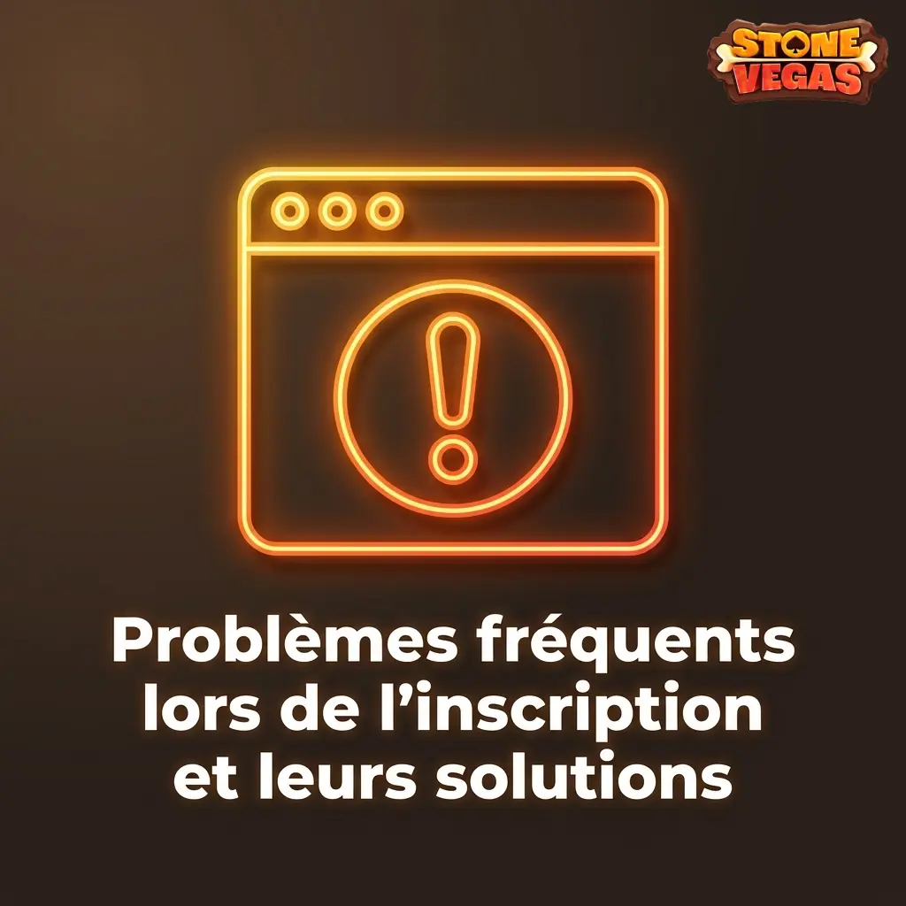 Tableau des problèmes fréquents lors de l'inscription sur Stonevegas et leurs solutions pratiques