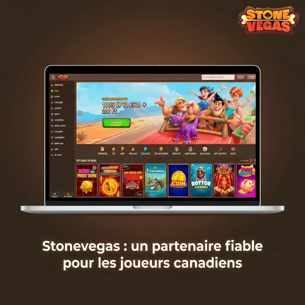 Stonevegas : plateforme fiable de paris sportifs et casino en ligne pour joueurs canadiens, sécurisée SSL 128 bits